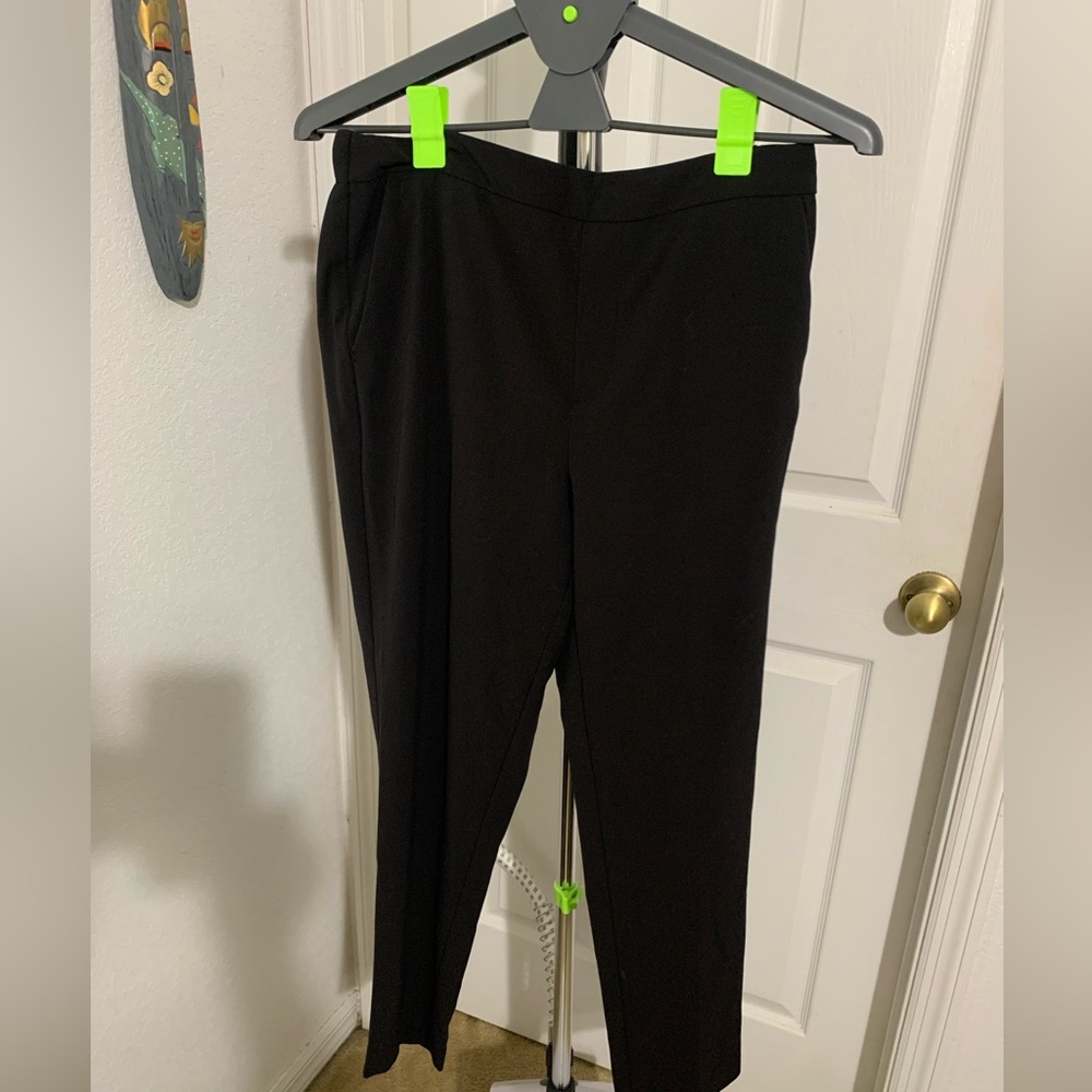 Light new black slacks more one time